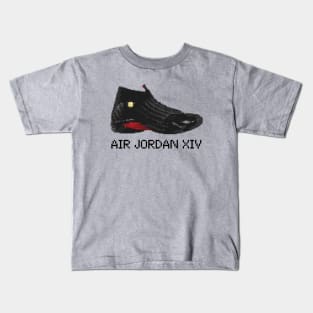 AJ XIV - Pixelated art Kids T-Shirt